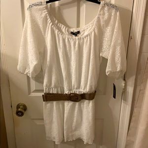 White soft lace dress size XL juniors